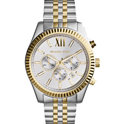 Michael Kors Lexington Silver Dial 44mm
