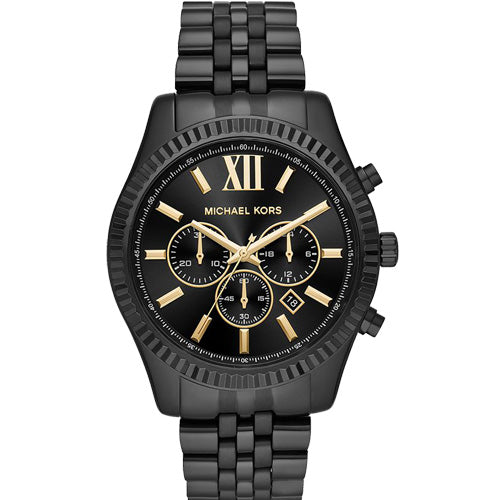 Michael Kors Lexington Black Dial 44mm