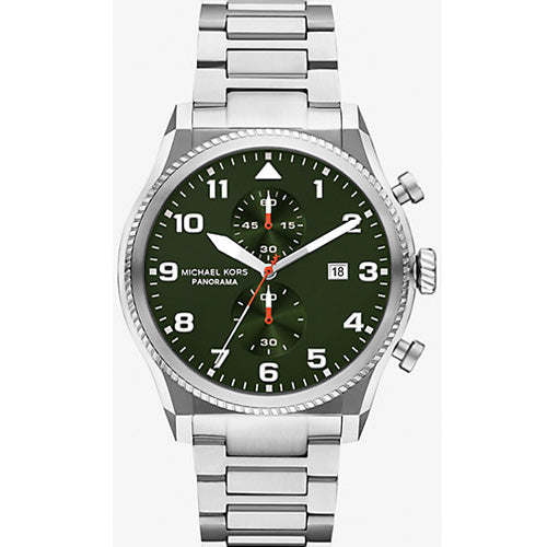Michael Kors Oversized Panorama Green Dial Men 44mm MK9196