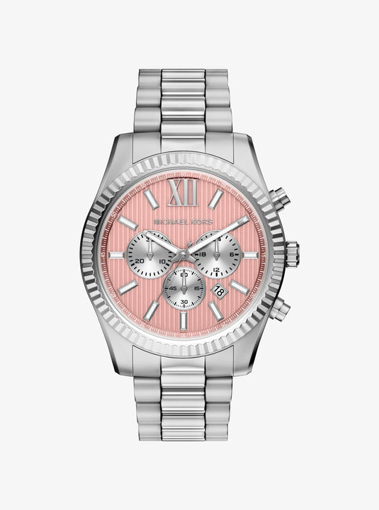 Michael Kors Lexington Pink Dial Men Quartz 45mm MK9247