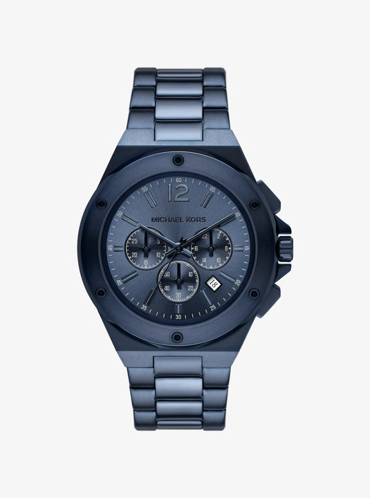 Michael Kors Oversized Lennox Blue Dial Men Quartz 45mm MKO1235