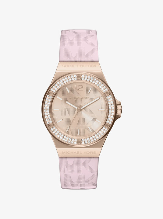 Michael Kors Stainless Steel Rose Gold Dial Women Quartz 37mm MKO1251