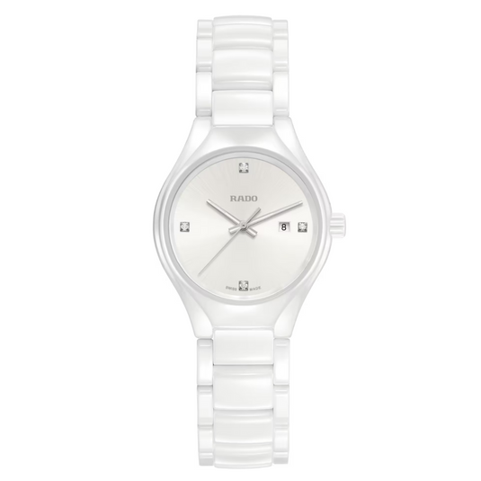 Rado True White Dial Women 30mm