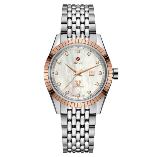 Rado Hyperchrome White Mother-Of-Pearl Dial Women 35mm