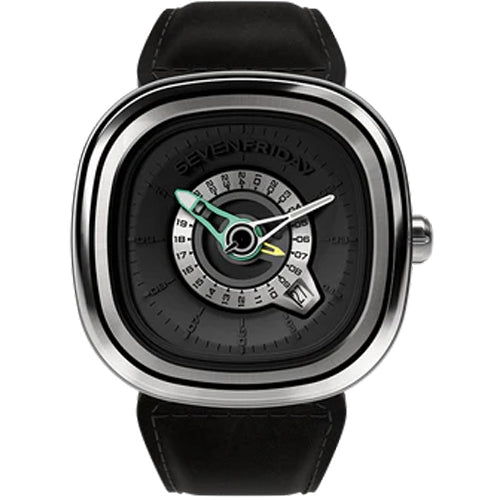 Seven Friday P Series GMT Black Dial Men 44.5mm SF-PG1/01