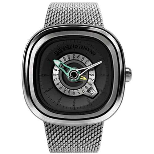 Seven Friday PG Series GMT Black Dial Men 44.5mm SF-PG1/01M