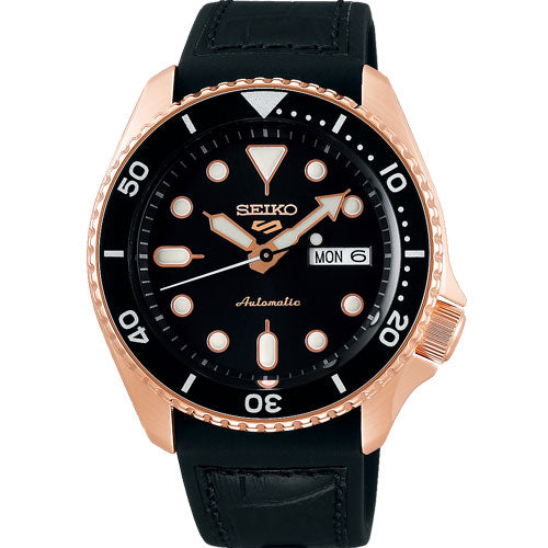 Seiko 5 Sports Black Dial Men 42.5mm