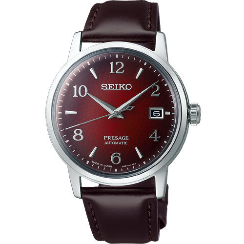 Seiko Presage Red Dial Men 38.5mm