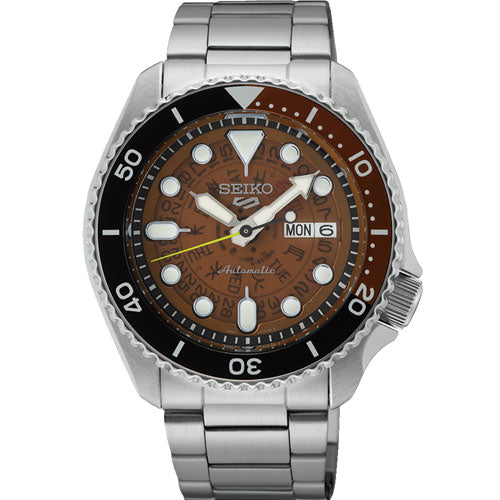 Seiko 5 Sports Orange Dial Men 42.5mm