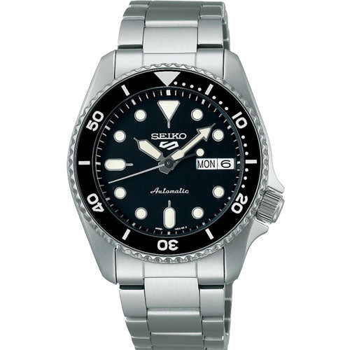 Seiko 5 Sports Black Dial Men 38mm
