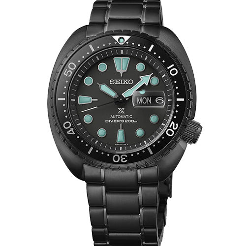 Seiko Prospex Black Series Night Vision Turtle Diver’s Black Dial 45mm Men SRPK43K1