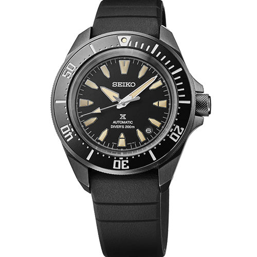 Seiko Prospex 4R Full black ‘Shog-urai’ Diver's Date Black Dial 41.7mm Men SRPL15K1