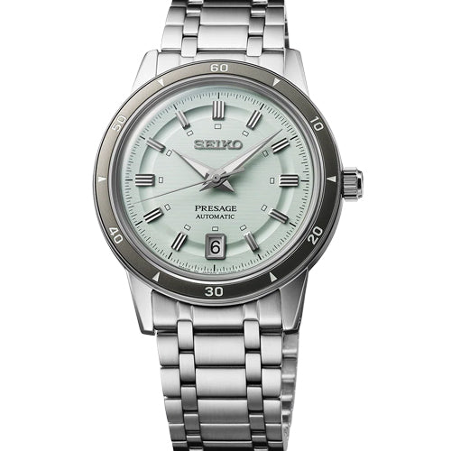 Seiko Presage Style 60's in Ice Green Dial Women 39.5mm SRPL71J1