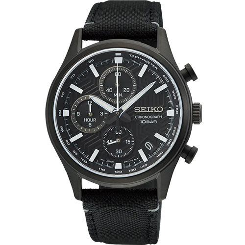 Seiko Dress Black Dial Men 39.5mm