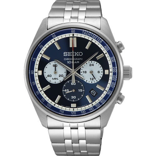 Seiko Dress Blue Dial Men 41.5mm