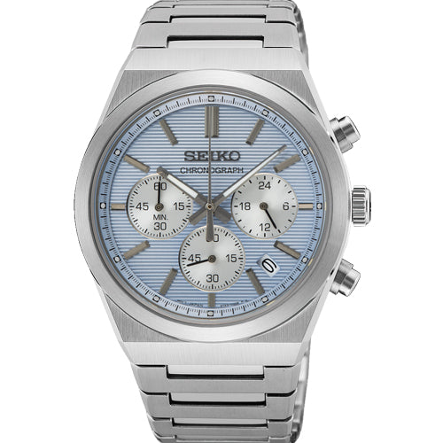 Seiko Conceptual Chronograph Ice Blue Dial Men 40mm SSB459P1