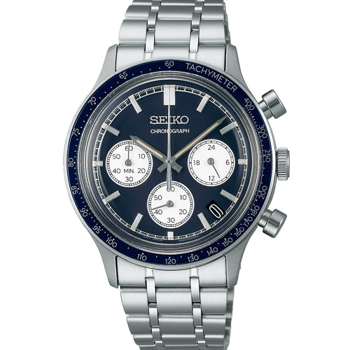 Seiko Sport Dark Blue Dial Men 38.7mm SSB477P1