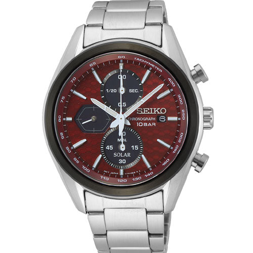 Seiko Macchina Sportiva Red Dial Men 41.4mm