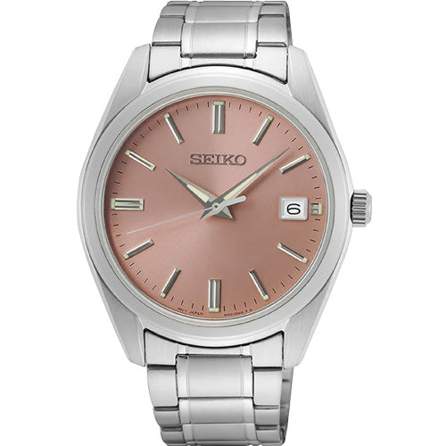 Seiko Dress Pink Dial Men 40.2mm
