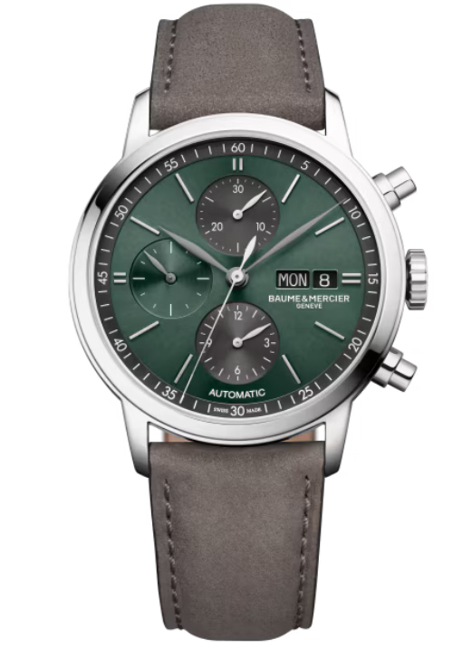 Baume & Mercier Classima Dark Green, Sans, Sunray Dial 42mm Men M0A10783