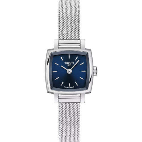 Tissot T-Classic Lovely Square Blue Dial Women 20mm T0581091104100