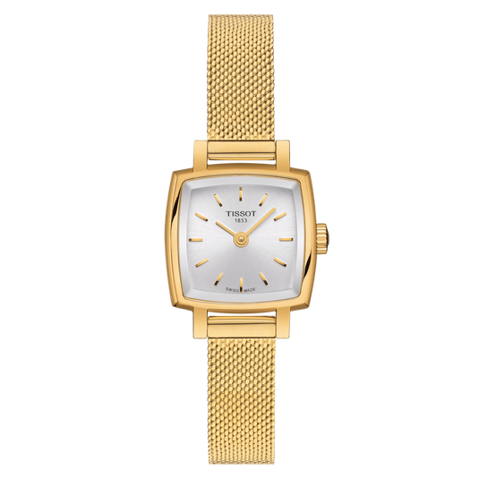 Tissot T-Lady Lovely Square Silver Dial Women 20mm