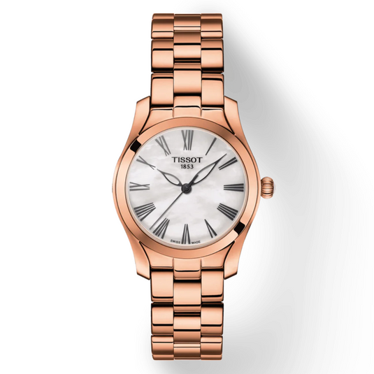Tissot T-Lady White Mother-Of-Pearl Dial Women 30mm