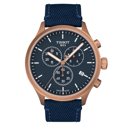 Tissot T-Sport Chrono XL Blue Dial Men 45mm