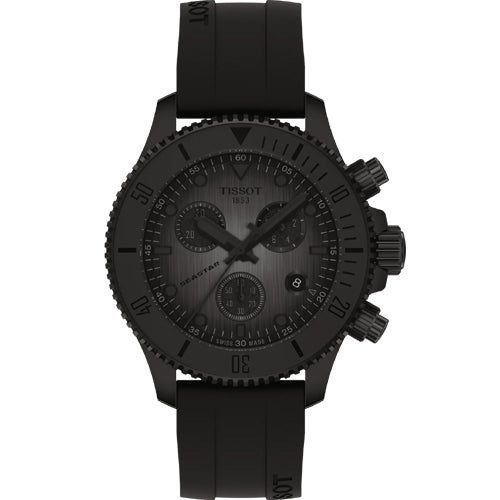 Tissot T-Sport Seastar 1000 Quartz Chronograph 38mm Graded Grey & Black Dial Unisex T1202173706100