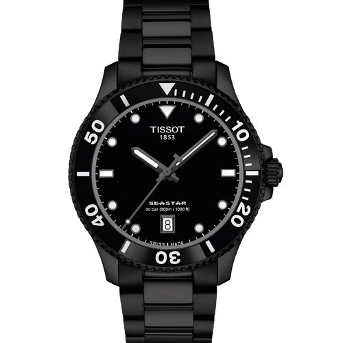 Tissot T-Sport Seastar 1000 Black Dial Men 40mm T1204103305100