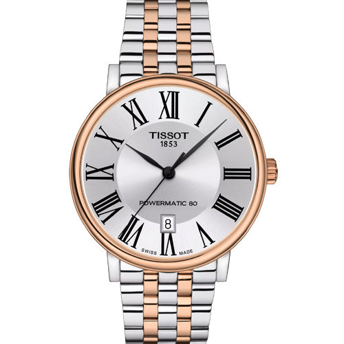 Tissot T-Classic Carson Premium Powermatic 80 Silver Dial Men 40mm T1224072203300
