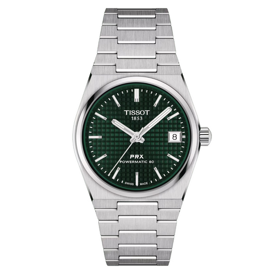 Tissot T-Classic Men Prx Powermatic 80 35Mm Automatic Superluminova Green