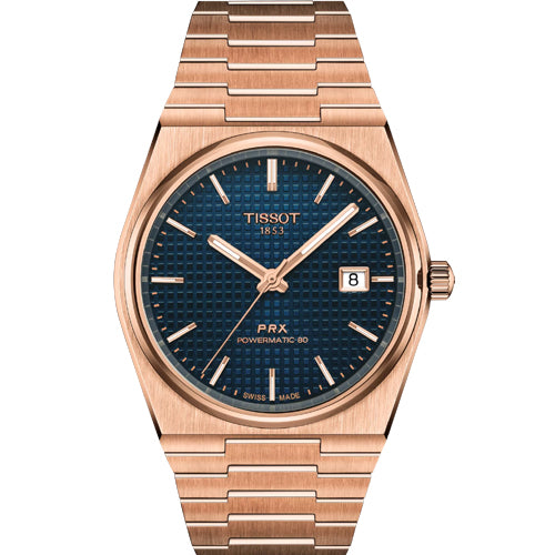 Tissot T-Classic PRX Powermatic 80 40mm Blue Dial Men T1374073304100