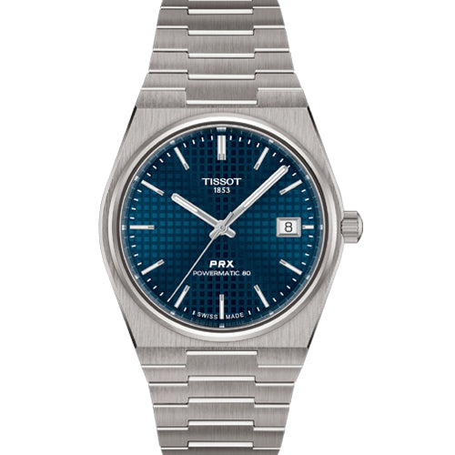 Tissot T-Classic PRX Titanium Blue Dial Men 38mm T1378074404100