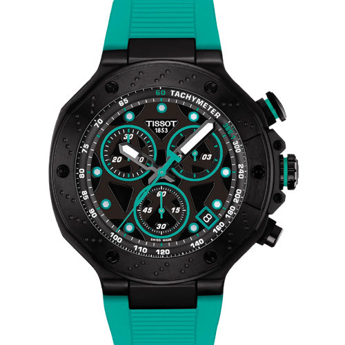 Tissot T-Sport T-Race Quartz Chronograph Black Dial Men 45mm T1414173705101