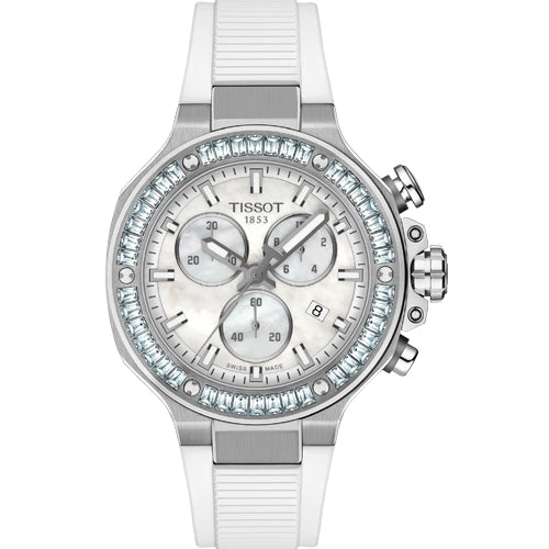 Tissot T-Sport T-Race White Mother-Of-Pearl Dial Unisex 38mm T141.817.97.111.00