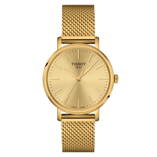 Tissot T-Classic Champagne Dial Women 34mm