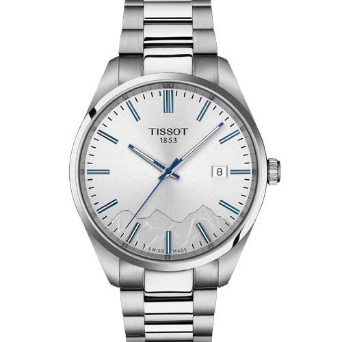 Tissot T-Classic PR 100 Jungfraubahn Quartz 40mm Silver Dial Women T1504101103100