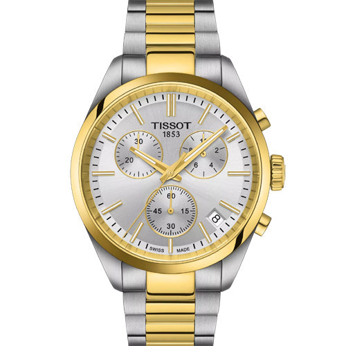 Tissot T-Classic PR100 Chronograph Silver Dial Men 40mm T1504172203100