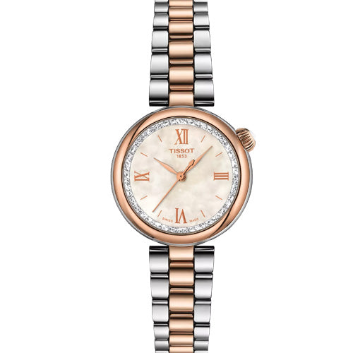 Tissot T-Lady Desir White Mother-Of-Pearl Dial Women 28mm T1520102211800