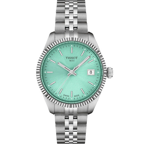 Tissot T-Classic Ballade Light Green Dial Women 34mm T1562101109100