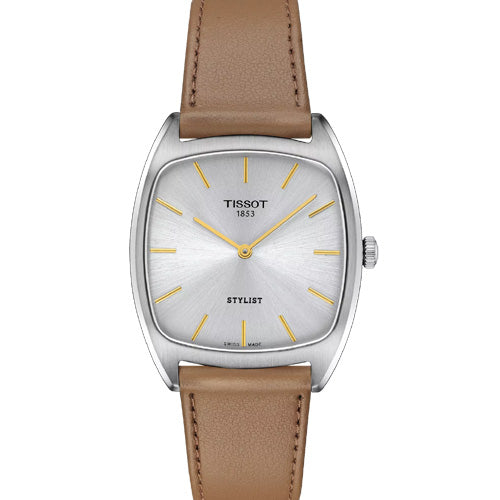 Tissot T-Classic Stylist Silver Dial Women 32mm T1599091603100