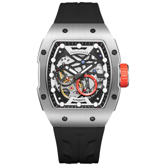 Tornado Xenith Black Dial Automatic Men 39mm T24302-SSBB