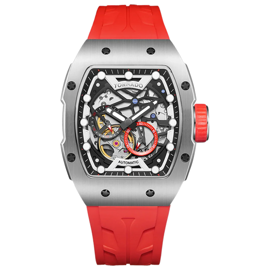Tornado Xenith Red Dial Automatic Men 39mm T24302-SSRB
