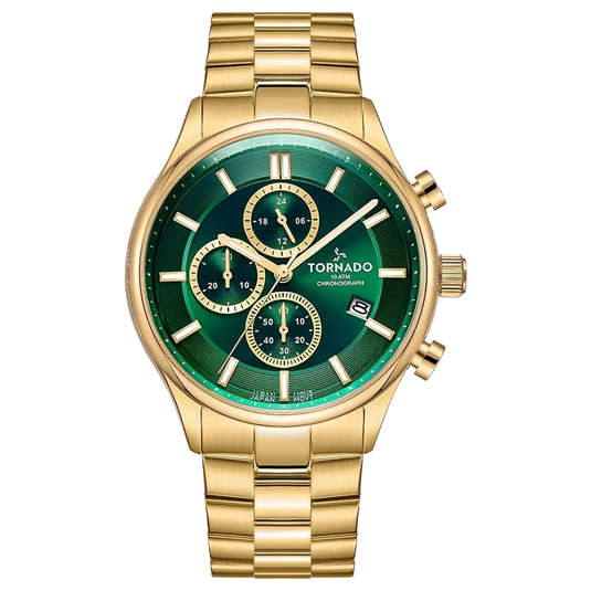 Tornado Celestia Green Dial Quartz Men 42mm T6106B-GBGH