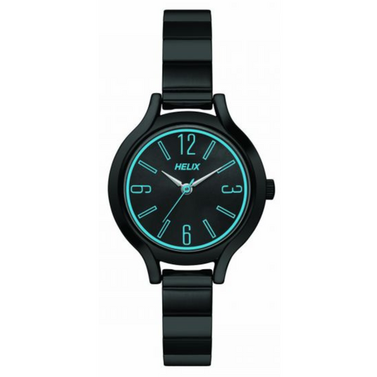 Helix Women Light Blue & Black Dial