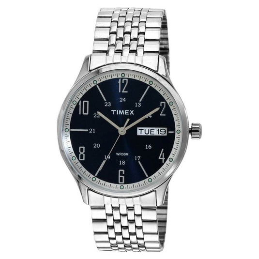 Classics Blue Dial Stainless Steel Strap