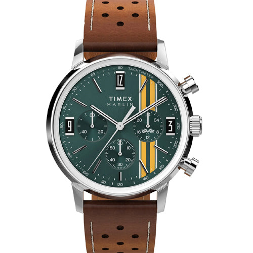 Timex Marlin Green Round Dial Analog Men's Watch 40mm TW2W99100UJ