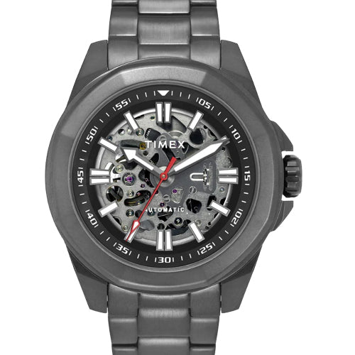 Timex Men Black Round Dial Analog Automatic Watch 48mm TWEG24103