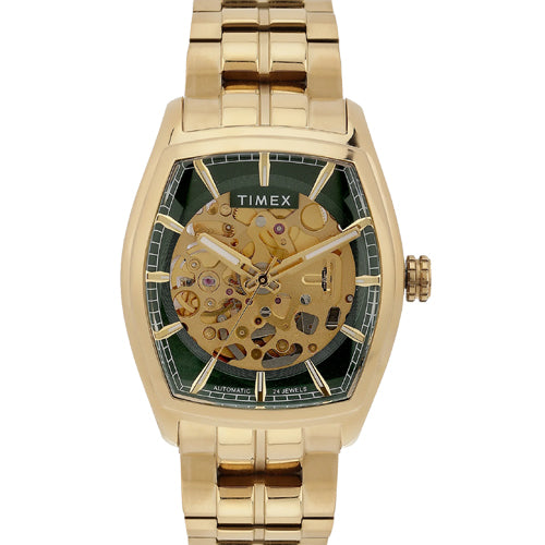 Timex Men Green Rectangle Dial Analog Automatic Watch 38.4mm TWEG25902